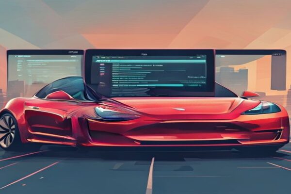 Tesla Software Updates technology news illustration