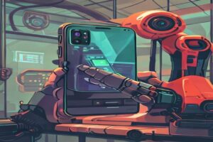 Google Pixel phone receiving an Android 17 update