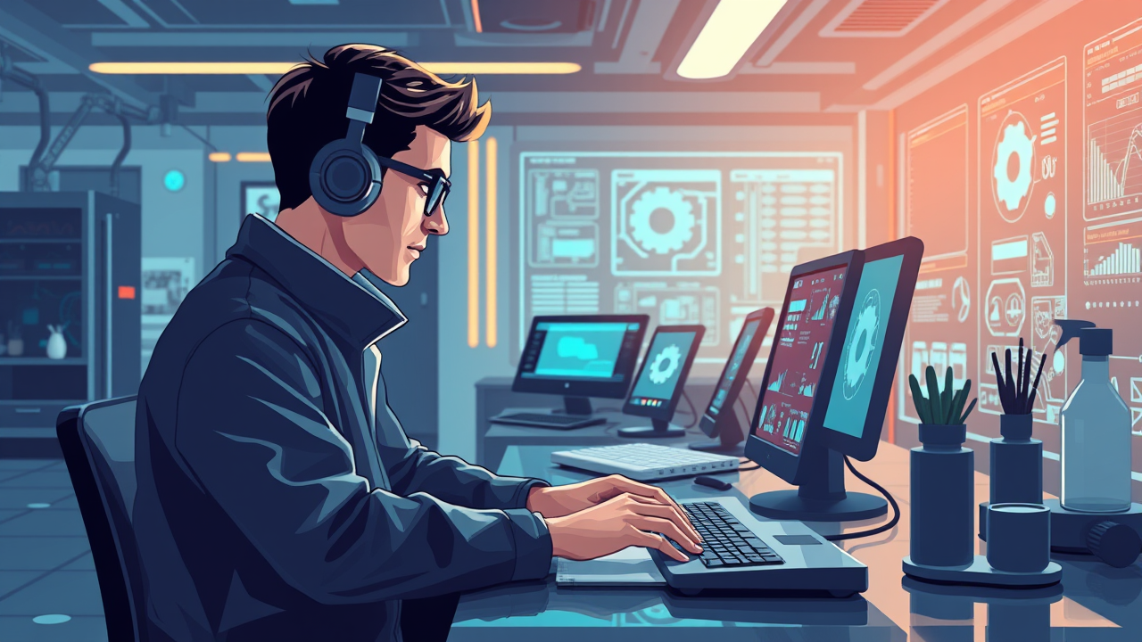 Microsoft AI researchers working in a lab